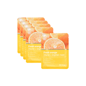 پک پنج عددی ماسک روشن کننده صورت پرتقال و ویتامین C بیوآکوا BIOAQUA